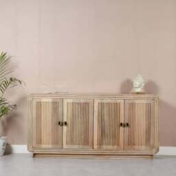 Preston Mango Wood 4 Doors Large Sideboard - thumbnail 6