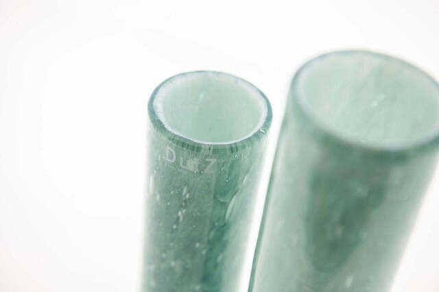 CYLINDER Vase - GREEN WHITE Colour by DutZ - image 1