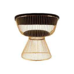 Vogue Black Velvet And Gold Finish Chair - thumbnail 5
