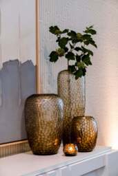 HEMATITE CANDLEHOLDER - H9 D11 cm - STEELGREEN - thumbnail 6