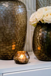 HEMATITE CANDLEHOLDER - H9 D11 cm - STEELGREEN - thumbnail 5