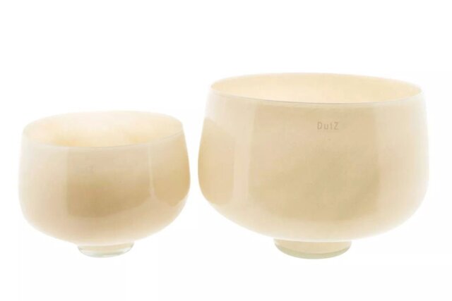 Decorative RIEKY Glass Bowl - BEIGE by DutZ - image 1