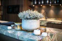 Decorative RIEKY Glass Bowl - BEIGE by DutZ - thumbnail 3
