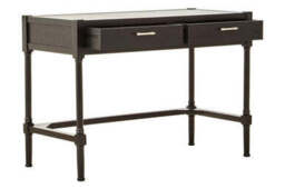 Two Drawer Black Finish Desk - Heritage - thumbnail 4