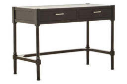 Two Drawer Black Finish Desk - Heritage - thumbnail 3