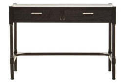 Two Drawer Black Finish Desk - Heritage - thumbnail 2