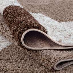 Myshaggy Geometric Brown Rug - thumbnail 4