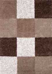 Myshaggy Geometric Brown Rug - thumbnail 1