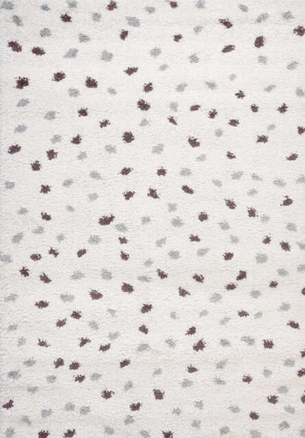 Moodi Shaggy Grey/Purple Plumetis Rug - image 1