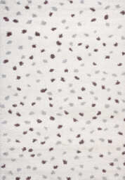 Moodi Shaggy Grey/Purple Plumetis Rug - thumbnail 1