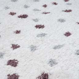 Moodi Shaggy Grey/Purple Plumetis Rug - thumbnail 3