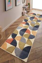 Newport Geometric Rug – Bold Multicolour Design - thumbnail 6