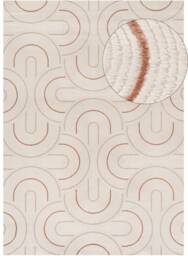 Carmel Cream-Terra Geometric Rug - 6070 - 240X340 cm