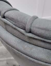 Milano Velvet Dining Chair - Grey - thumbnail 3