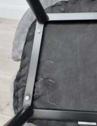 Milano Velvet Dining Chair - Grey - thumbnail 4