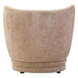 Delray Deep Stone Chenille Effect Curved Chair - thumbnail 6