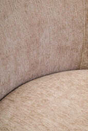 Delray Deep Stone Chenille Effect Curved Chair - thumbnail 5