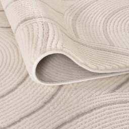 Carmel Cream-Grey Geometric Rug - 6070 - thumbnail 3