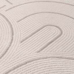 Carmel Cream-Grey Geometric Rug - 6070 - thumbnail 2