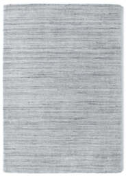 Fine Stripes Silver Grey Wool Rug