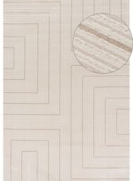 Carmel Cream-Beige Geometric Rug - 6040 - 200X290 cm