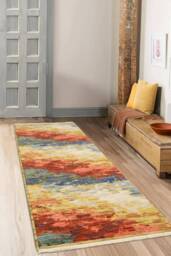 Nomad Abstract Wool-Blend Rug – Multicolour - thumbnail 6