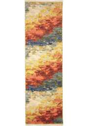 Nomad Abstract Wool-Blend Rug – Multicolour - thumbnail 5