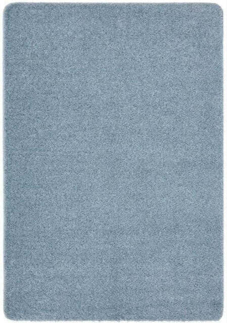 Washable Blue Shaggy Rug - 60X100 cm