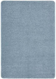 Washable Blue Shaggy Rug - 60X100 cm