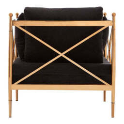 Novo Chair With Rose Gold Finished Metal Arms - thumbnail 5