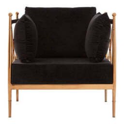 Novo Chair With Rose Gold Finished Metal Arms - thumbnail 2