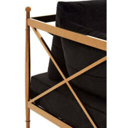 Novo Chair With Rose Gold Finished Metal Arms - thumbnail 6