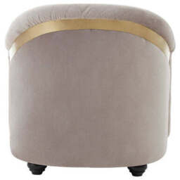 Fifi Light Grey Cotton Velvet Chair - thumbnail 5