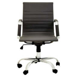 Black Low Back Home Office Chair - Brent - thumbnail 2