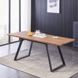 Milano Toga Extendable Dining Set - a Brown Extendable Dining Table & 4 Dining Chairs with Silver End Caps - thumbnail 3