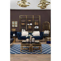 Eliza Gold Finish Dome Cage Chair - thumbnail 2