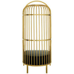 Eliza Gold Finish Dome Cage Chair - thumbnail 5