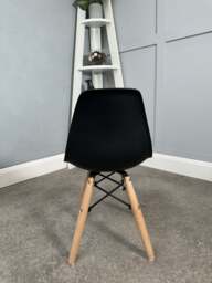 Black Eames Style Kids Chair - thumbnail 3