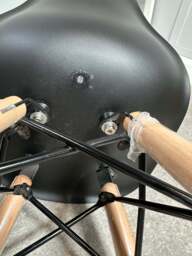 Black Eames Style Kids Chair - thumbnail 5