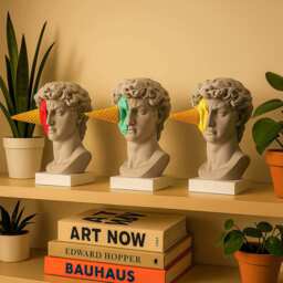 Haagen David Sculpture - Red