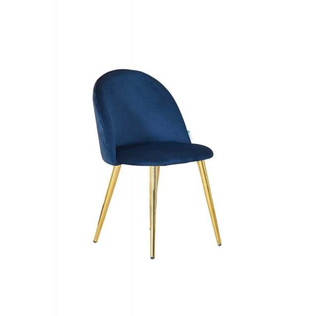 Lucia Velvet Dining Chair Or Dressing Table Chair - Royal Blue / Single