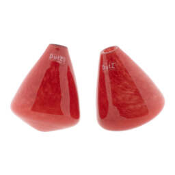 TUMBLING VASE - H12 D10 cm - RED - thumbnail 1