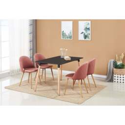 Lucia Velvet Dining Chair Set of 2 - thumbnail 6