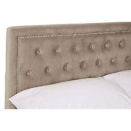 Mink Velvet Ottoman Double Bed - Hannah - thumbnail 6