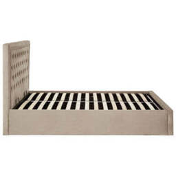 Mink Velvet Ottoman Double Bed - Hannah - thumbnail 5