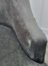 Windsor Velvet Dining Chair - Dark Grey - thumbnail 5