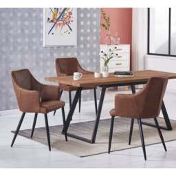 Zarah LUX faux leather chair - thumbnail 1