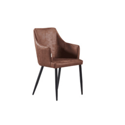 Zarah LUX faux leather chair - thumbnail 3