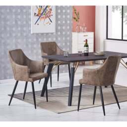 Zarah LUX faux leather chair - thumbnail 2