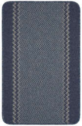Washable Bordered Blue Rug  - 116Blu